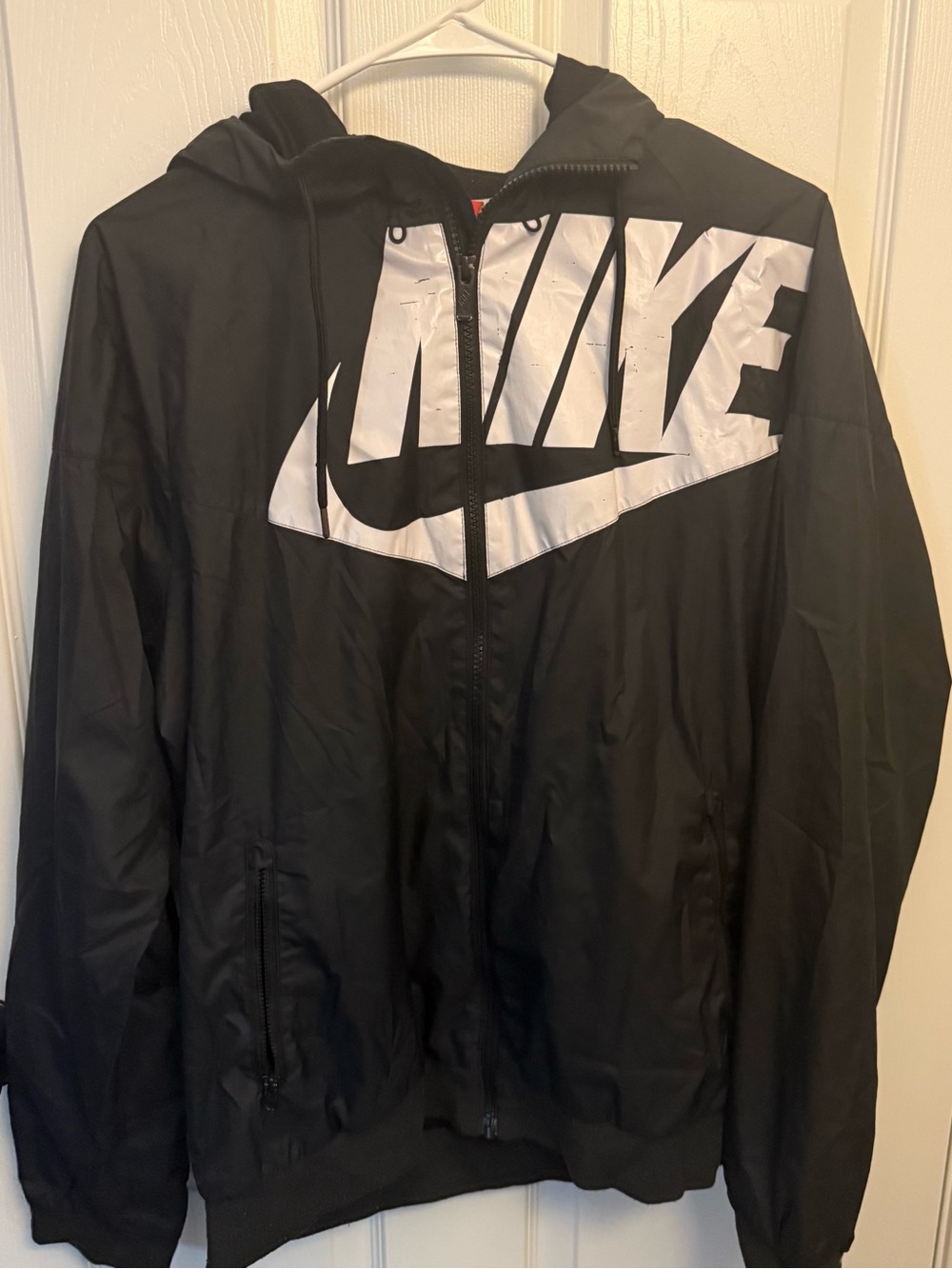 Nike Black Full Zip Windbreaker Jacket